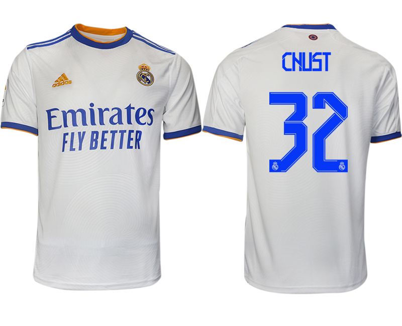 Men 20212022 Club Real Madrid home aaa version white 32